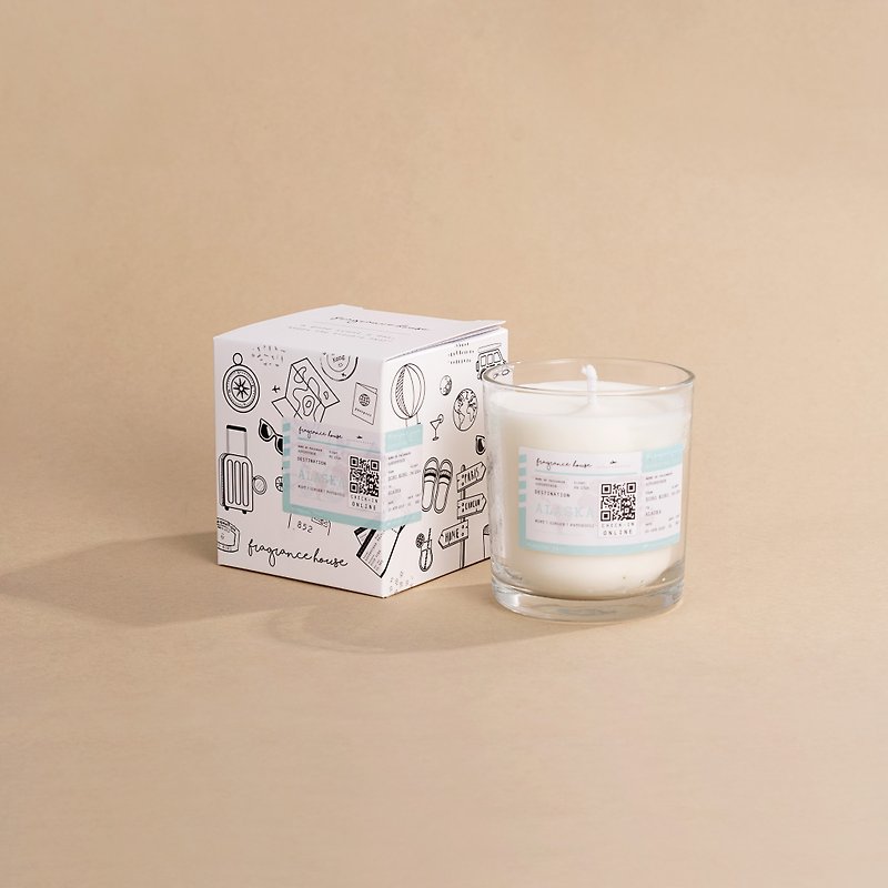 Poured Candle 150g | Alaska (Mint & Ginger) - Candles & Candle Holders - Glass Transparent