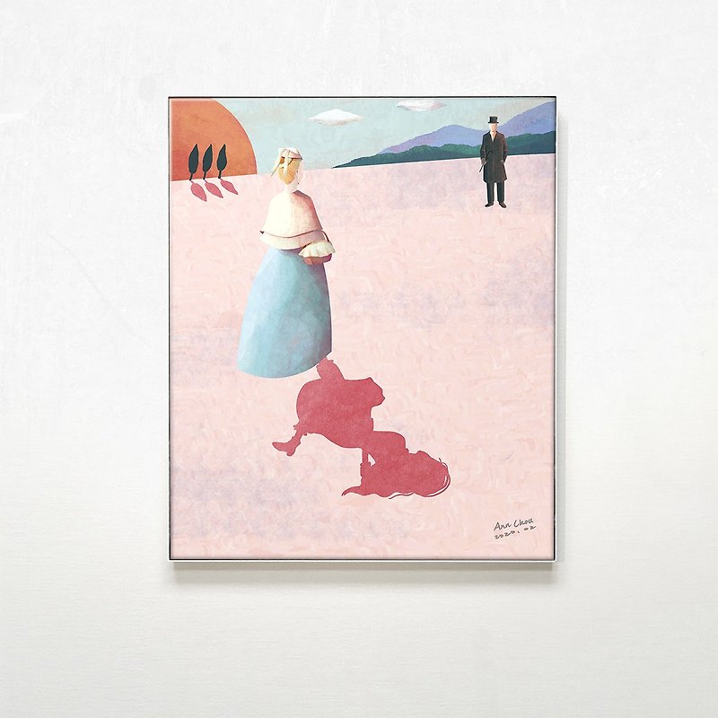 正直に-絵画の家の装飾アートコレクション - ポスター・絵 - 防水素材 ピンク