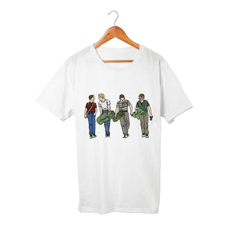 Gordie, Chris, Teddy and Vern T-shirt - เสื้อยืดผู้ชาย - ผ้าฝ้าย/ผ้าลินิน ขาว