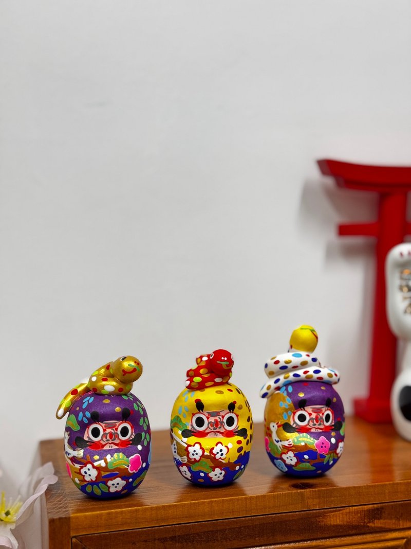 mtwoo daruma | 福蛇 - 擺飾/家飾品 - 黏土 卡其色