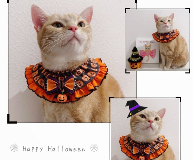 幅広シュシュ、ハロウィン(シルバー)わんちゃん猫ちゃん用 幅広シュシュ、ハロウィン(シルバー)わんちゃん猫ちゃん用