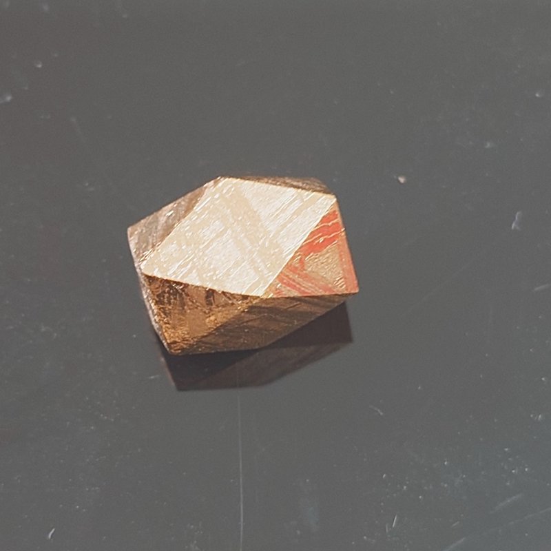 天鐵單珠 (長珠-8x12mm-玫瑰金色) - 金工/飾品 - 其他金屬 金色