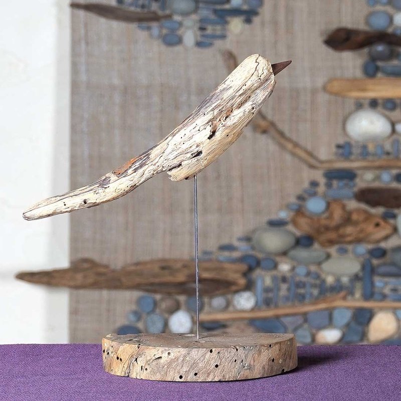 羽ばたけ世界へ　 流木鳥、木製鳥、飾り鳥、かわいい鳥、鳥オブジェ、鳥グッズ、　Msaiz　１３２ - 擺飾/家飾品 - 木頭 