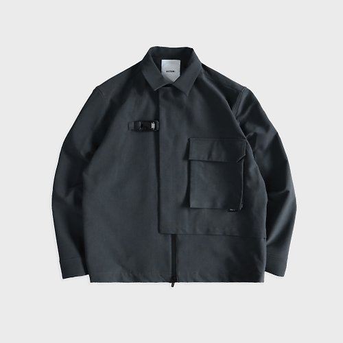 DYCTEAM® DYCTEAM - RePET Buckle asymmetry jacket (gray/blue)
