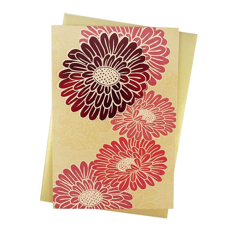 Red Juxian Ji [Hallmark-Eight Bamboo Traditional Ancient Card Multi-purpose] - การ์ด/โปสการ์ด - กระดาษ หลากหลายสี