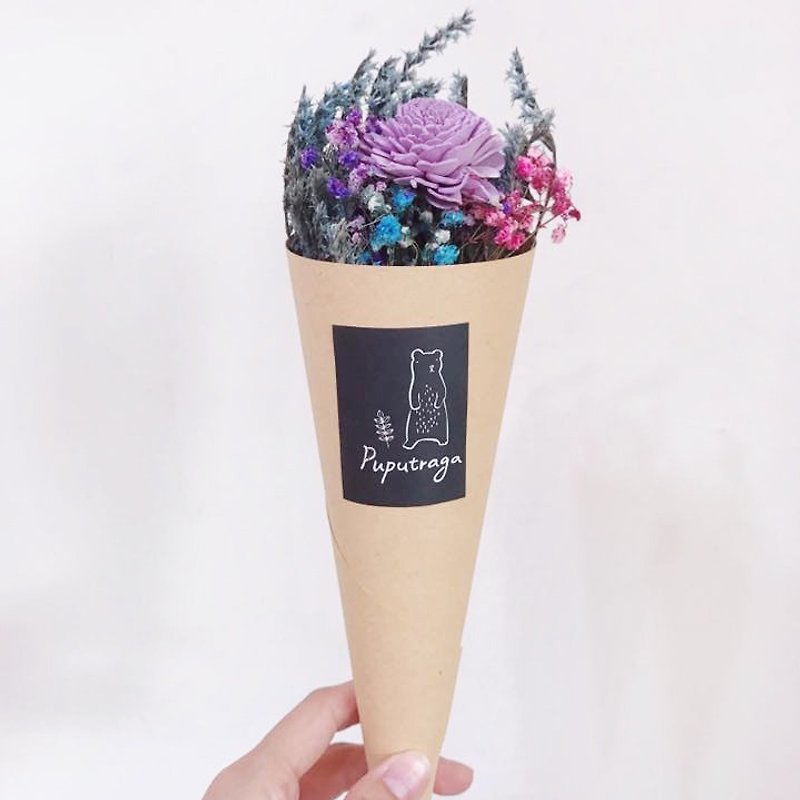 Puputraga Big Cone Good Day Christmas Gift Wedding Small Object Graduation Gift - Dried Flowers & Bouquets - Plants & Flowers Multicolor