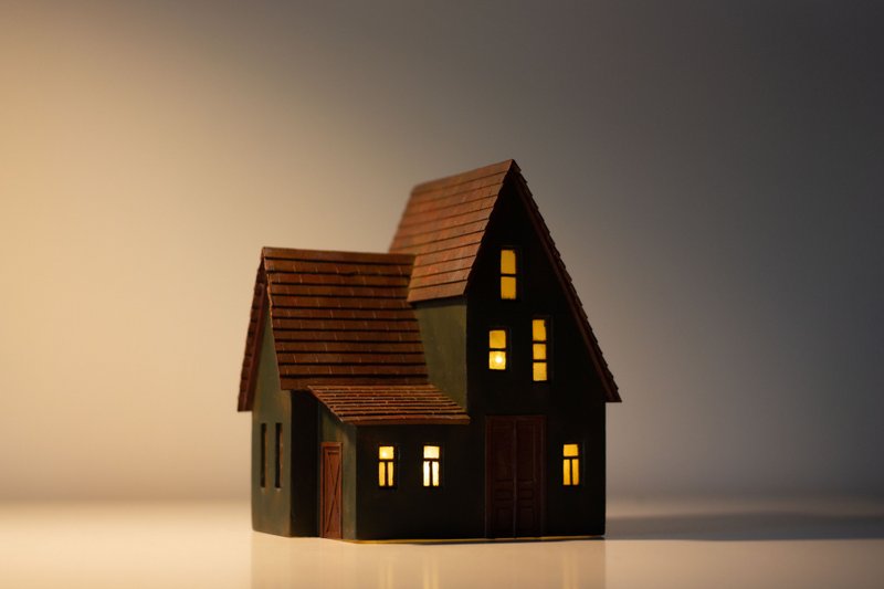 Handmade Model Miniature House - 擺飾/家飾品 - 木頭 綠色