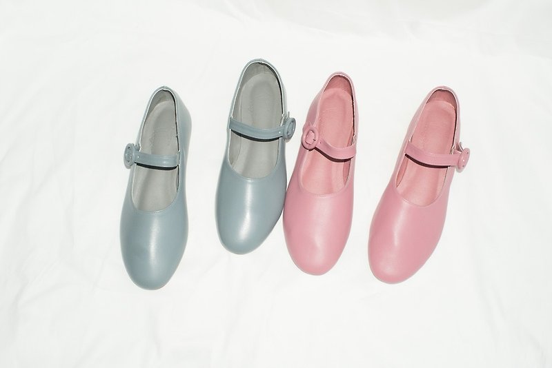 Mary Jane Shoe - 女款皮鞋 - 其他材質 粉紅色