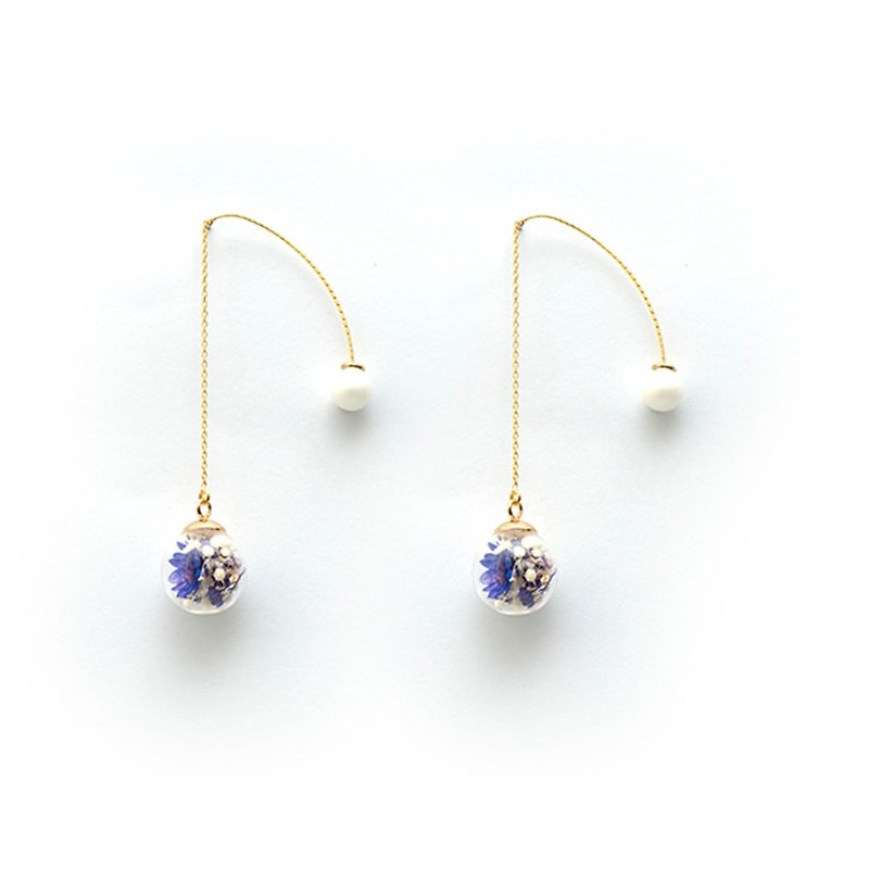 Uji Golden Time - Cloris Gift Flower Earrings - ต่างหู - พืช/ดอกไม้ หลากหลายสี