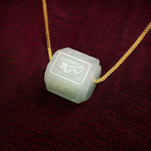 瓔珞珠寶盒 E.L.Jewelry Box 冰糯綠翡翠六角路路通項鍊 | 天然緬甸玉翡翠A貨