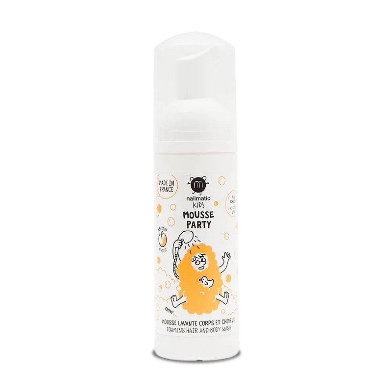 Nailmatic Children's Shampoo and Bath Two-in-One Mousse-Apricot - Bathroom Supplies - Other Materials 