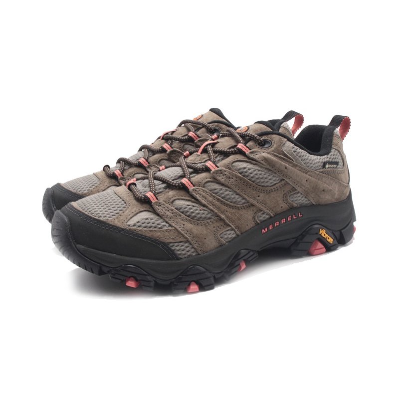 MERRELL MOAB 3 GORE-TEX Waterproof Suburban Hiking Shoes for Women - Wide Last Brown and Green - Women's Running Shoes - Other Materials 