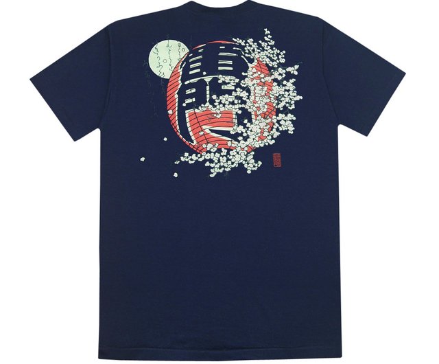 Japanese art T-shirt - Tokyo - Asakusa Kaminarimon 100%Cotton Made in Japan  - Shop WAJIN Art T-shirts Japan Women's T-Shirts - Pinkoi