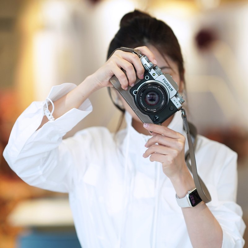 手掌紋皮革相機底座 for FUJIFILM X-T4 - 相機/拍立得/底片相機 - 真皮 多色
