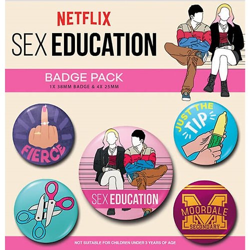 Dope 私貨 【性愛自修室】Sex Education英國進口徽章組