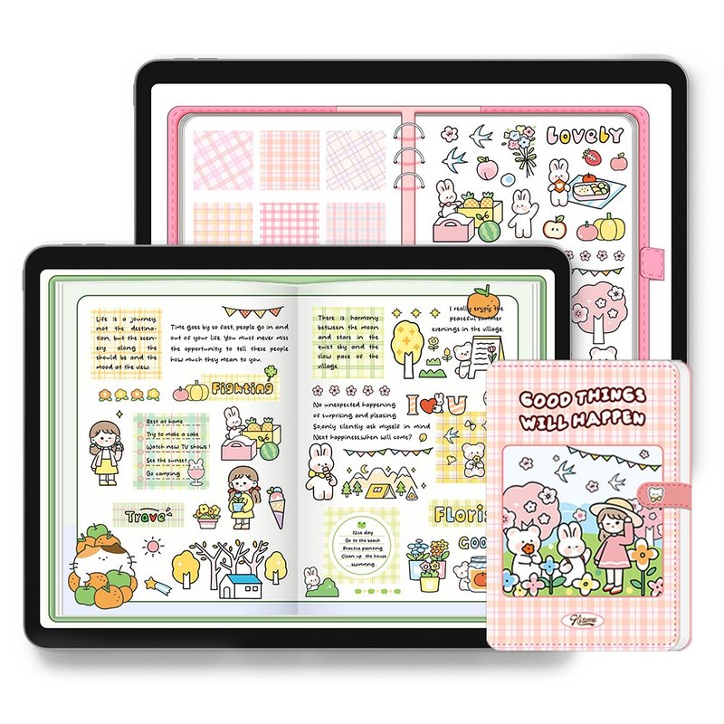 Hisome電子手帳貼紙【可愛法則】平板數位貼紙免摳 GoodNotes - 電子手帳及素材 - 其他材質 
