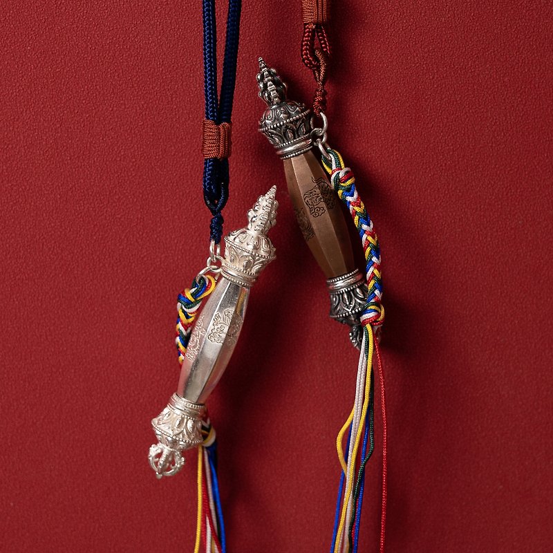 King Gesar Scepter Pendant - Necklaces - Precious Metals Multicolor