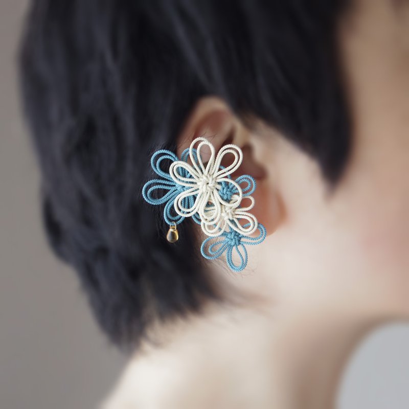 One-sided ear cuff - ต่างหู - โลหะ สีน้ำเงิน