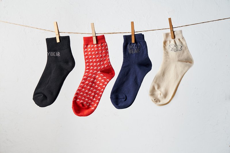 organic socks - ถุงเท้า - ผ้าฝ้าย/ผ้าลินิน ขาว