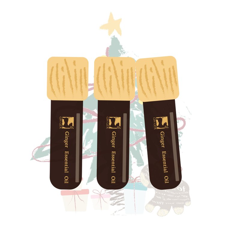 Optional Ginger Essential Oil Roll-on Bottle 10ml 999 for 3 pieces - น้ำหอม - สารสกัดไม้ก๊อก 