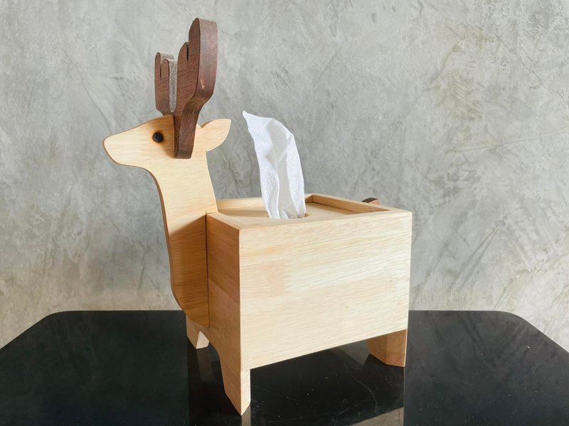 Wood Animal Tissue Box Cover, Animal Inspired Home Decor. - 面紙盒 - 木頭 
