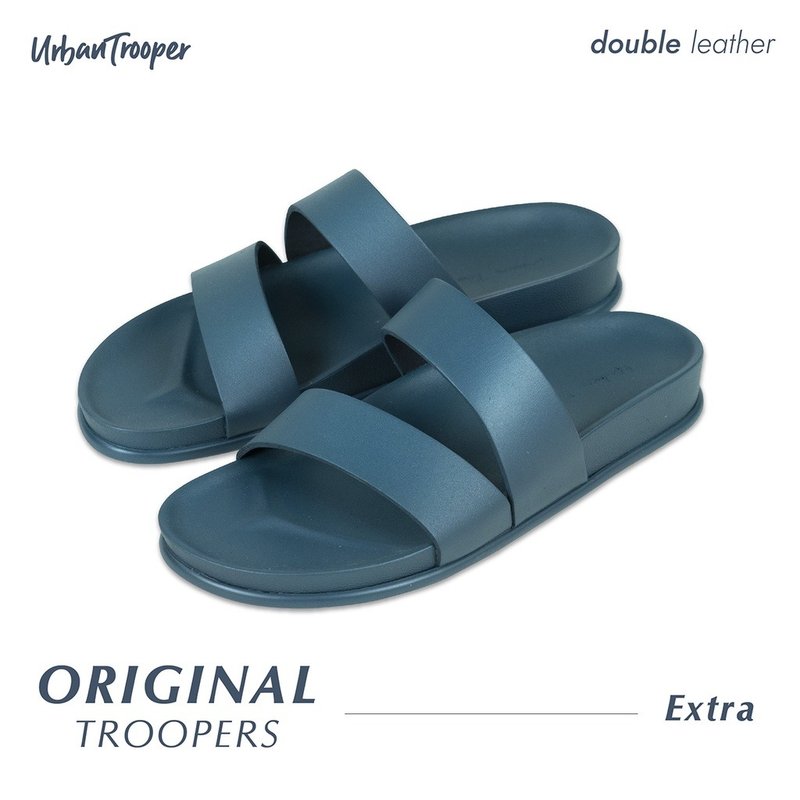 รองเท้า Urban Trooper รุ่น Original Trooper Blue สี Trooper Blue - รองเท้าแตะ - หนังแท้ 