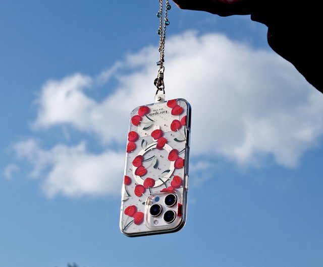 kate spade☆ チェリー MagSafe対応 iPhone16 ケース/Cherry Dot kate spade new york Cherry Dot MagSafe - iPhone 16