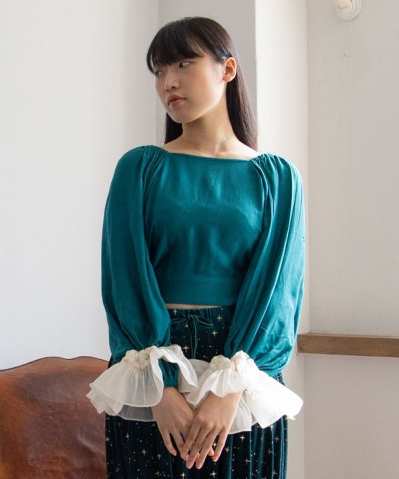 【熱門預購】柔滑緞面綁帶上衣 (三色) IAC-5335 - 女上衣/長袖上衣 - 其他人造纖維 多色