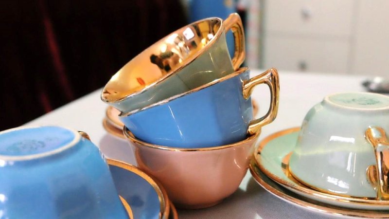 德國 Villeroy & Boch 復古糖果色陶瓷杯套裝 - 其他杯子 - 陶 多色