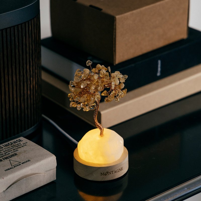 【Montagne】原礦水晶樹 | Treasure Tree | 白水晶。黃水晶 - 擺飾/家飾品 - 寶石 