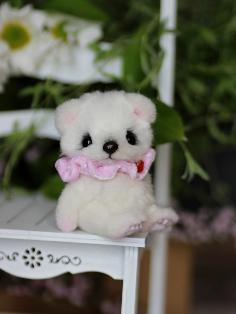 ON ORDER Missy the polar bear 12 cm - Stuffed Dolls & Figurines - Other Materials White