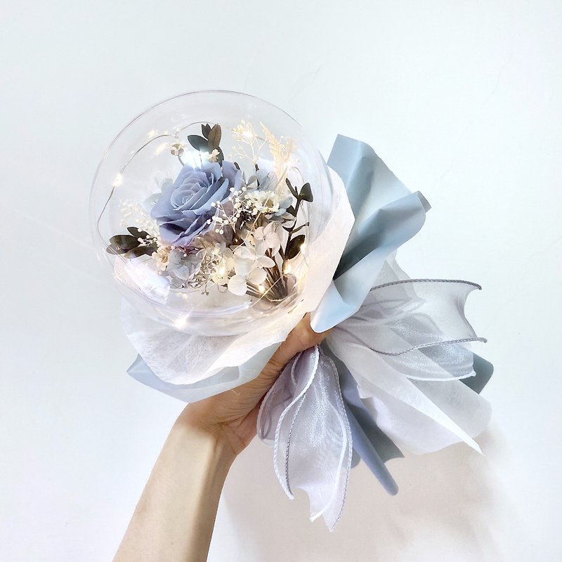 Dry eternal wave ball bouquet for Valentine's Day, confession, birthday, Chinese Valentine's Day, anniversary, proposal - Dried Flowers & Bouquets - Plants & Flowers 