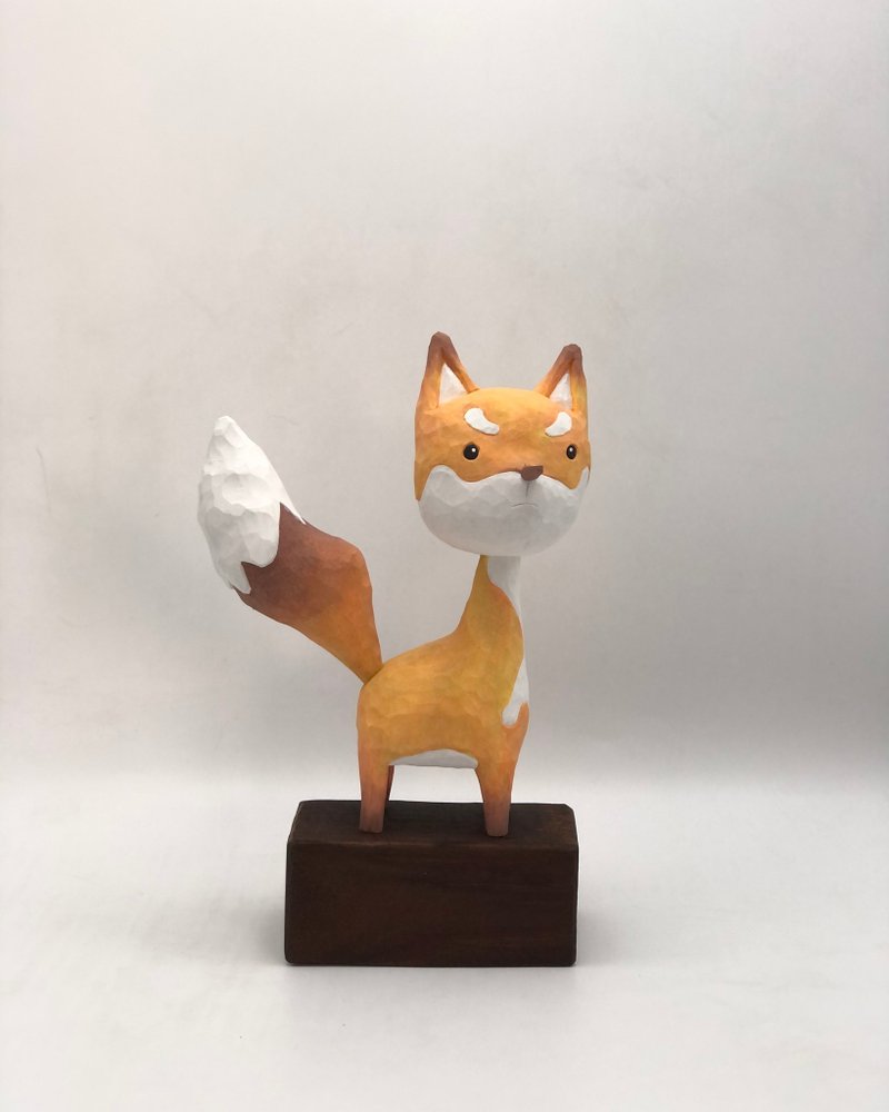 Fox - 擺飾/家飾品 - 木頭 