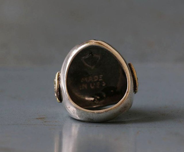 スカルリングチョッパーバイカーモーターサイクリストスカル