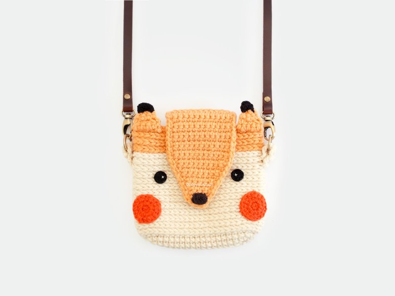 Case for Fuji Instax mini90,25 - Cute Fox - กล้อง - วัสดุอื่นๆ สีนำ้ตาล