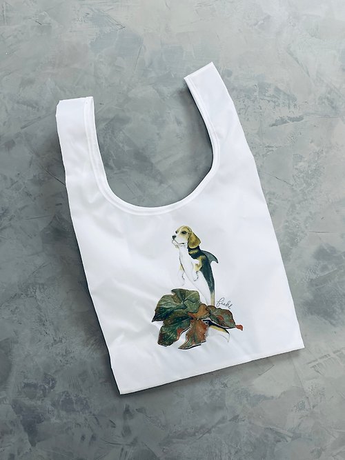 BLR BLR x Fish Lee Art 環保購物袋 FL01 Beagle-Dolphin