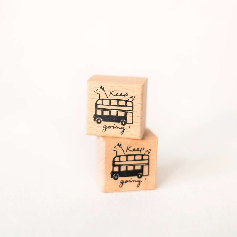 Huchii Bus | Single Stamp - Stamps & Stamp Pads - Wood 