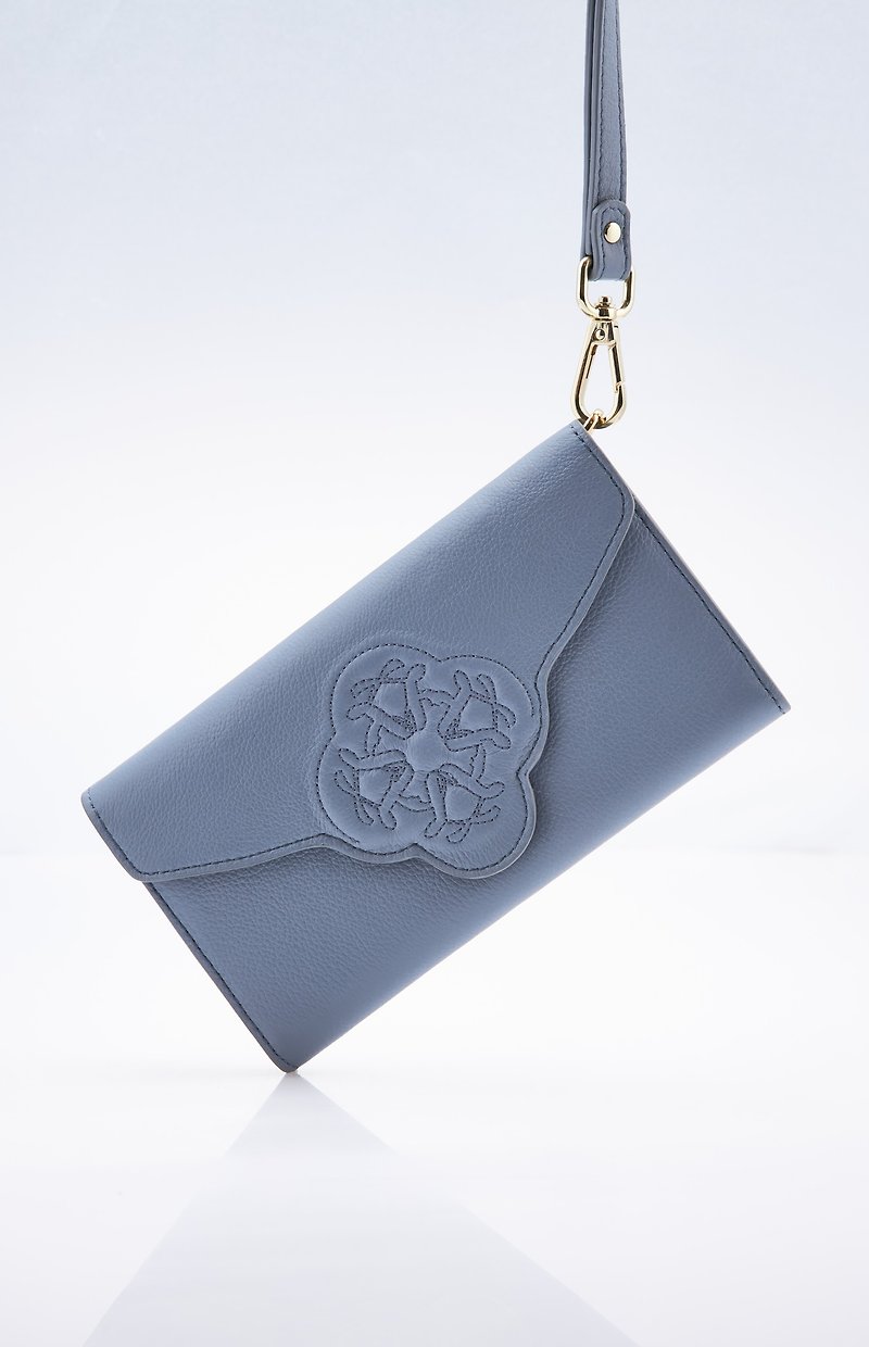 Lily Wallet Bluestone - Wallets - Genuine Leather Blue