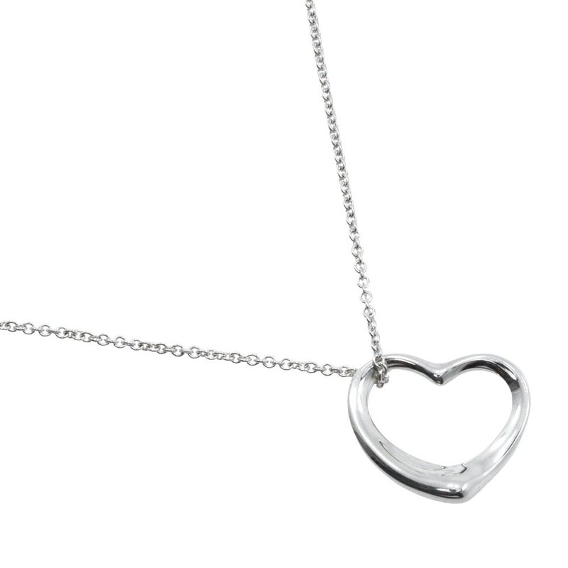 【日本直送】ティファニー TIFFANY&Co. オープンハート ネックレス エルサ・ペレッティ シルバー925 ハート 約5.7g レディース【中古】 - 項鍊 - 銀 銀色