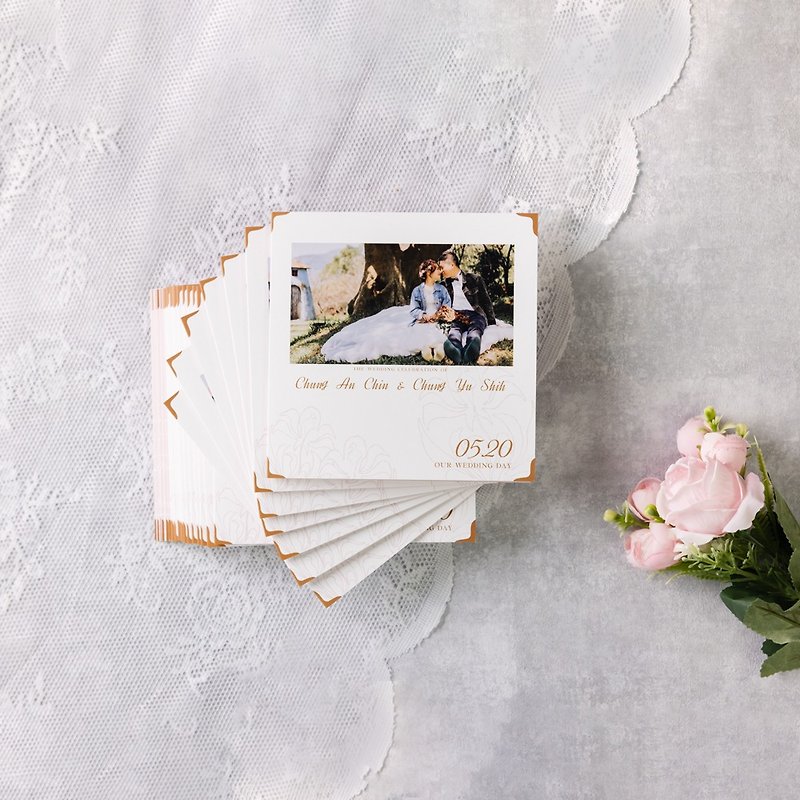 【TinTint 點點印】Wedding Invitations－14.4 x 14.4 cm - Cards & Postcards - Other Materials Multicolor