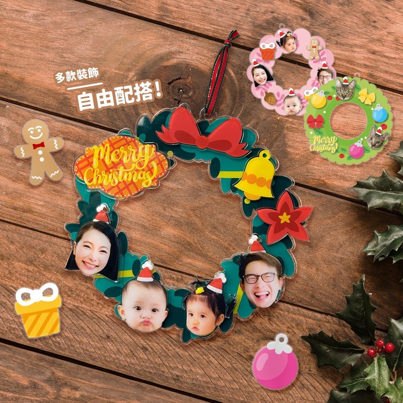 Customized Christmas Acrylic Decal Wreath - ตกแต่งผนัง - วัสดุอื่นๆ 