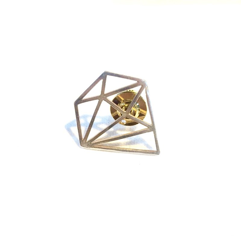 PRISM geometric pin broach - Brooches - Other Metals Silver