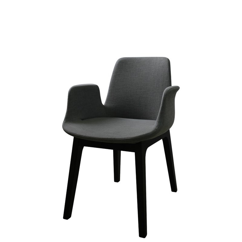 展示品出清 / 9027-1 柔軟舒適的扶手椅 - 椅子/沙發 - 棉．麻 黑色