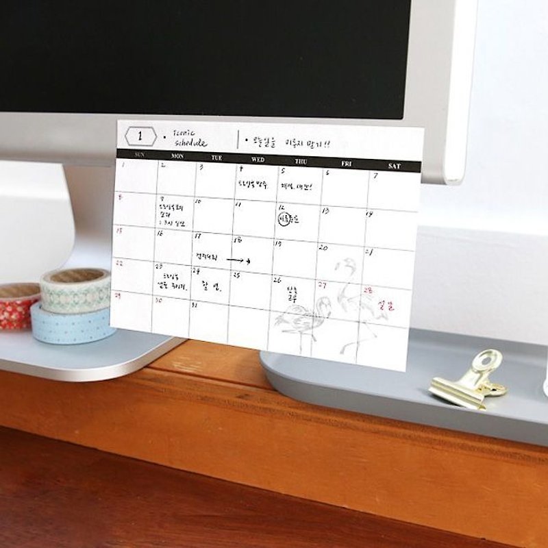 iconic Start of Semester - Portable Month Planner - White, ICO88400 - กระดาษโน้ต - กระดาษ ขาว