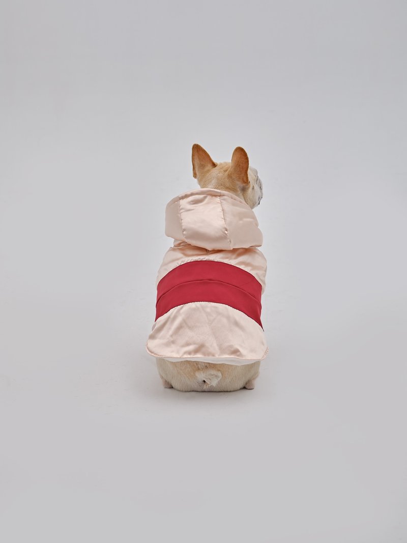 Pet Pocket Hoodie - ชุดสัตว์เลี้ยง - เส้นใยสังเคราะห์ สึชมพู