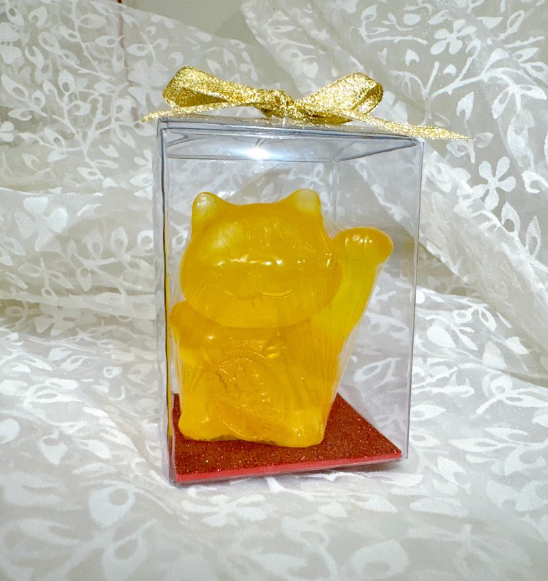 New Year's Gift|Gold Foil Golden Lucky Cat Handmade Soap|Single Entry|Art Soap|Gold Foil Soap|Lucky Cat - Soap - Other Materials 