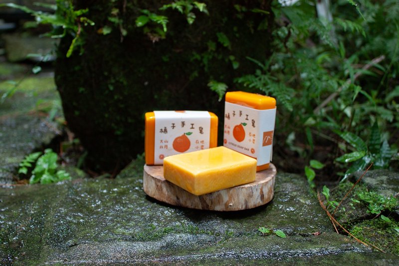 [Orange Handmade Soap] Maogu Orange Milk Handmade Soap - อุปกรณ์ห้องน้ำ - น้ำมันหอม 