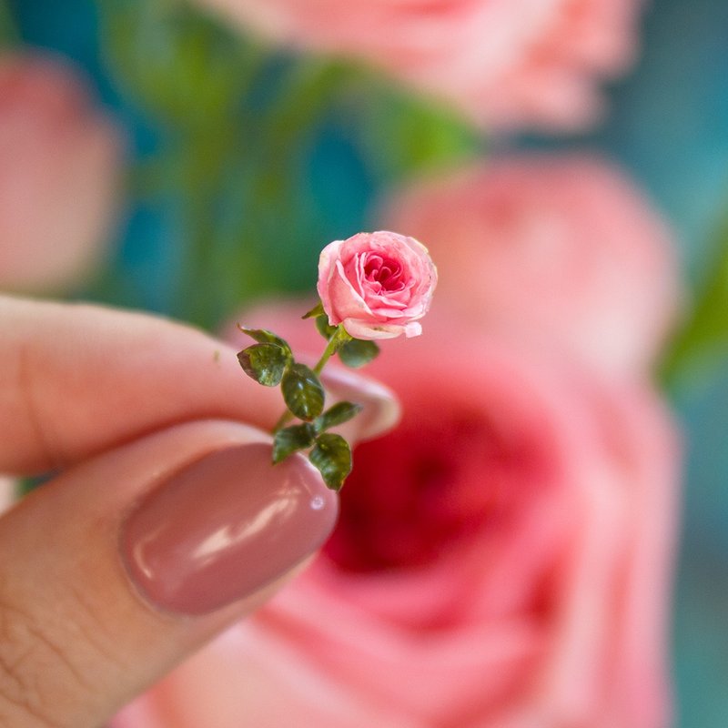 TUTORIAL Miniature Austin rose with cold porcelain or air dry clay | PDF + video - 線上教學/教學影片 - 其他材質 