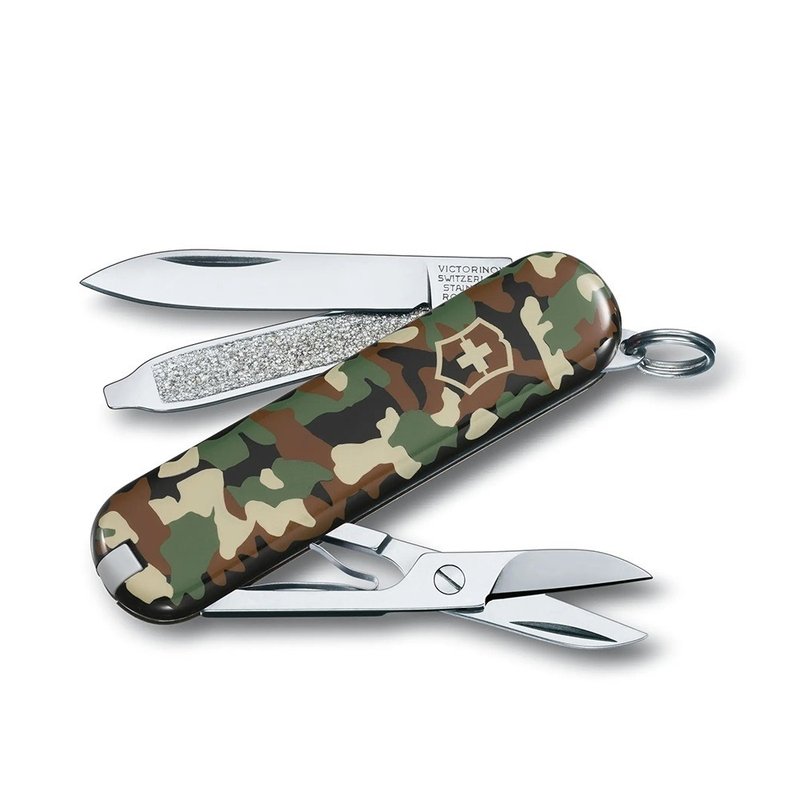 VICTORINOX Swiss Victorinox Swiss knife 7 with forest camouflage 0.6223.94 - Camping Gear & Picnic Sets - Stainless Steel Multicolor