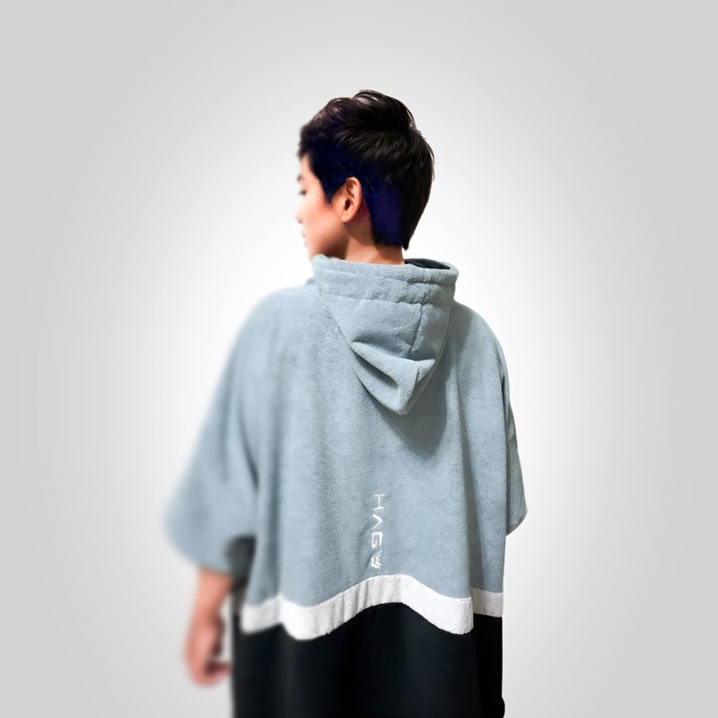 HAGWOUTDOOR Cozi Series Trinity Grey poncho hooded towel - อื่นๆ - เส้นใยสังเคราะห์ 